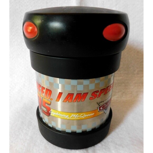 DISNEY PIXAR CARS Thermos - 10 oz. Vacuum Insulated Stainless Steel Food Jar - Picture 1 of 6